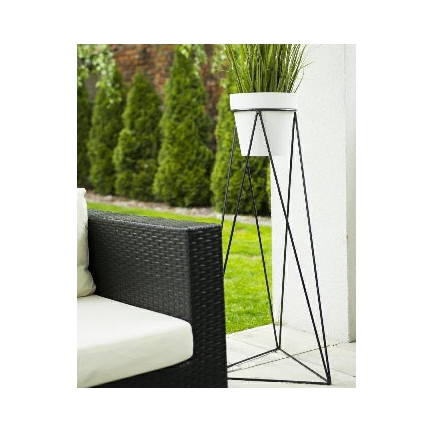 Stalak za posudu za cvijeće TRIANGL 90x50 cm crna