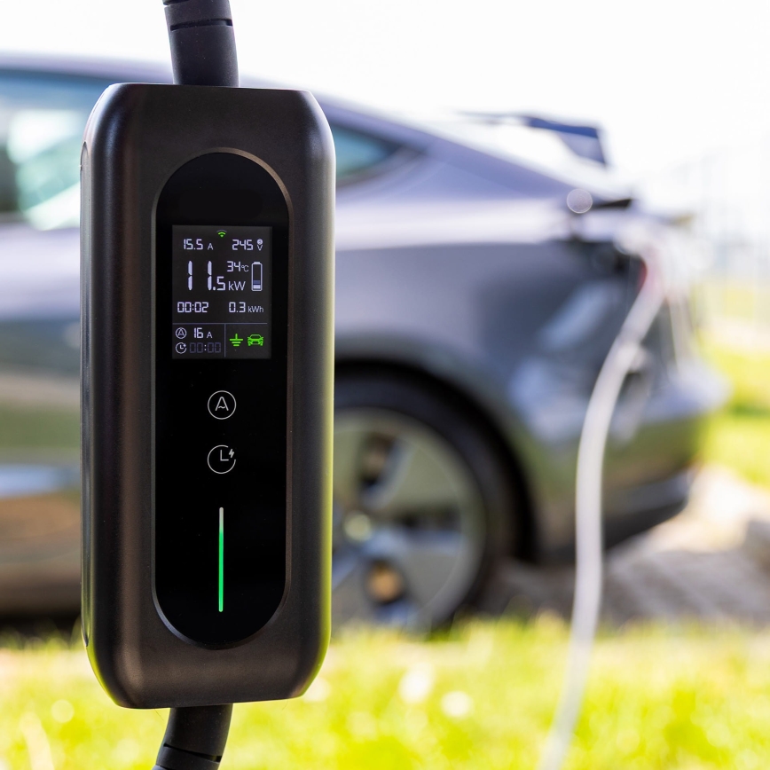 Stanica za punjenje električnih vozila tipa 2, 5 m, 22 kW, 32 A, IP54, Tuya