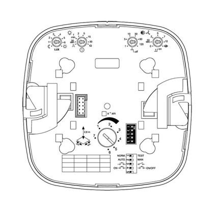 Steinel 000356 - Detektor prisutnosti IR Quattro 8m COM2 bijela