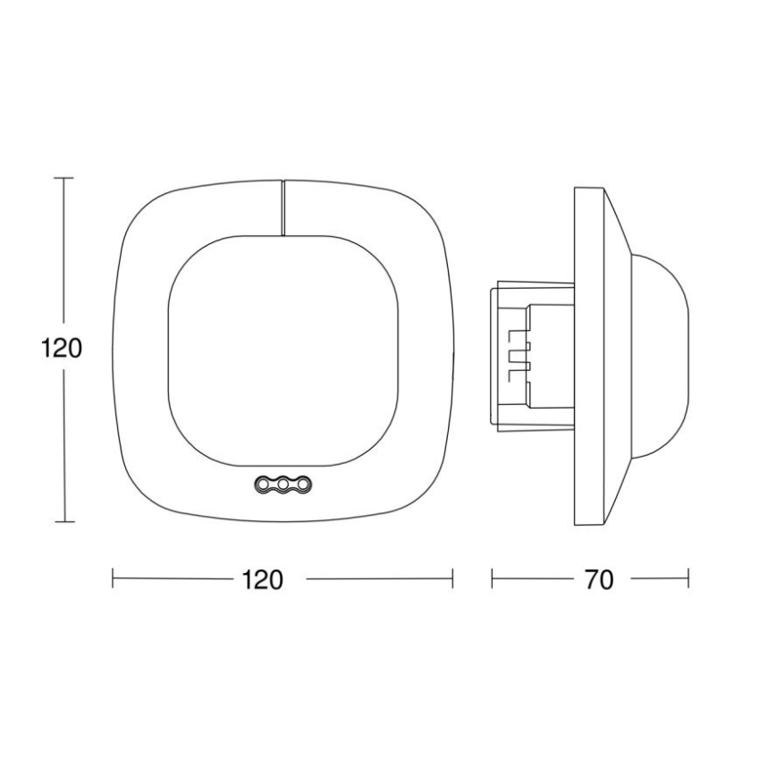 Steinel 002770 - Detektor prisutnosti IR Quattro HD 24m COM2 bijela