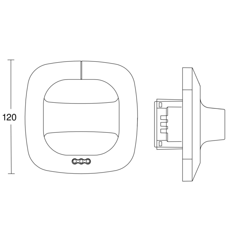 Steinel 002978 - Detektor prisutnosti DUAL HF bijeli