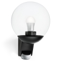 STEINEL 005535 - Vanjska zidna svjetiljka sa senzorom L585S 1xE27/60W crna IP44
