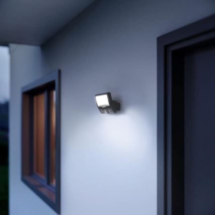 Steinel 012076 - Vanjsko zidno svjetlo svítidlo sa senzorom XLED curved LED/10,5W/230V