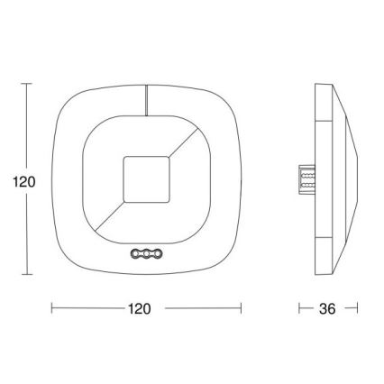 Steinel 033972 - Detektor prisutnosti HF 360 LiveLink bijela