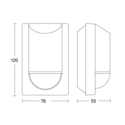 Steinel 034702 - Vanjski senzor pokreta ECO IP54 crna