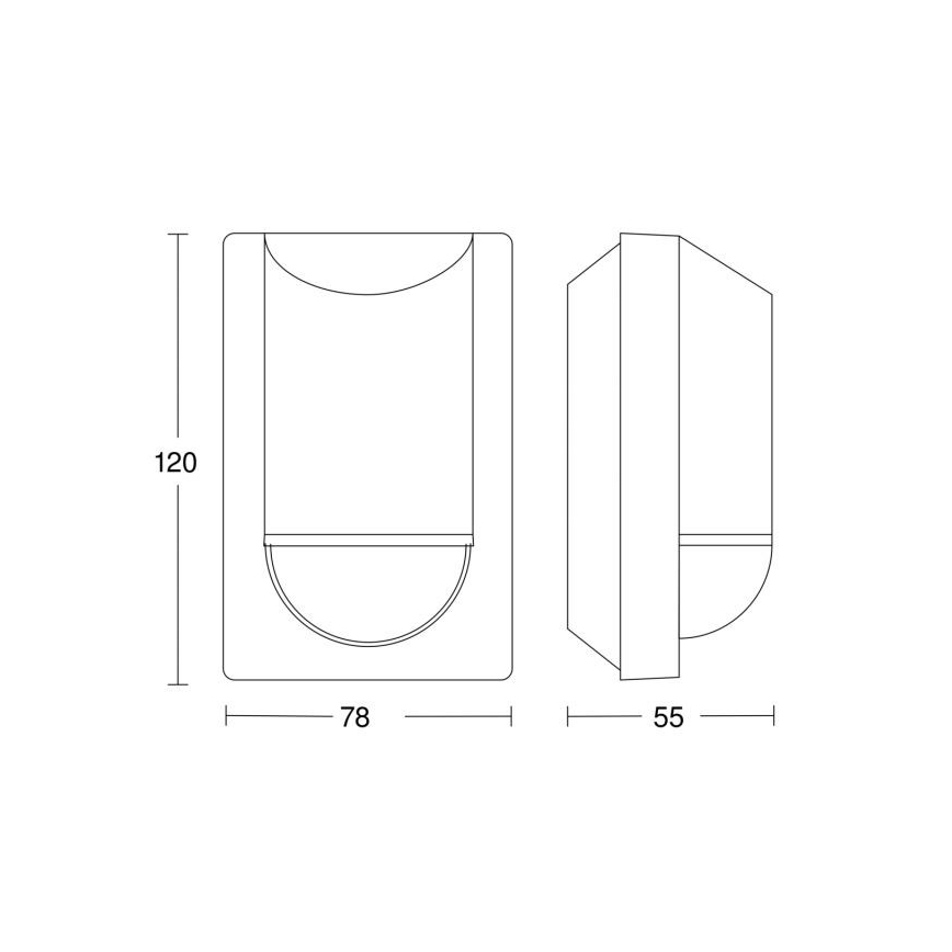 Steinel 034702 - Vanjski senzor pokreta ECO IP54 crna