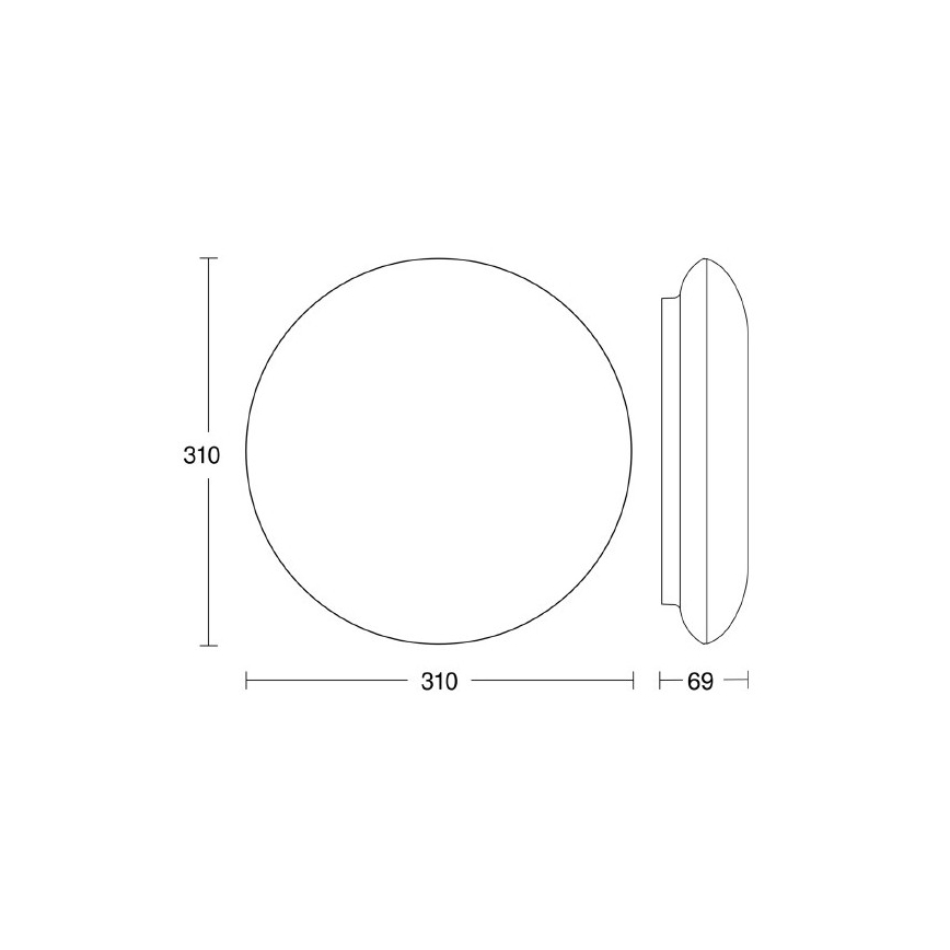 Steinel 035440 - LED Vanjska stropna svjetiljka sa senzorom QUATTRO LED/10W/230V IP54