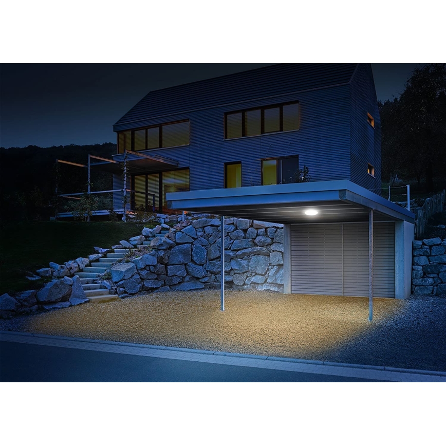 Steinel 035440 - LED Vanjska stropna svjetiljka sa senzorom QUATTRO LED/10W/230V IP54