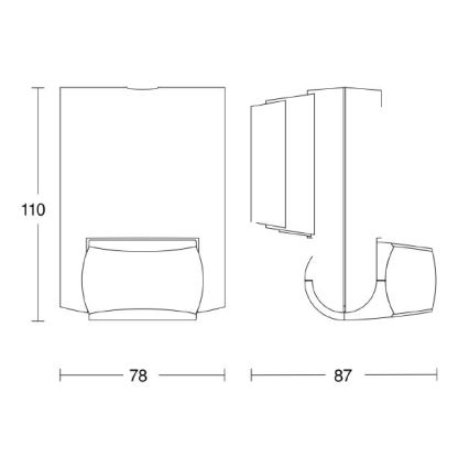 Steinel 035761 - Vanjski infracrveni senzor IS 130-2 antracit IP54