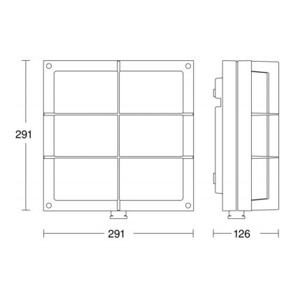 STEINEL 053031 - LED Vanjska zidna svjetiljka sa senzorom L691 LED/9W/230V 3000K IP44