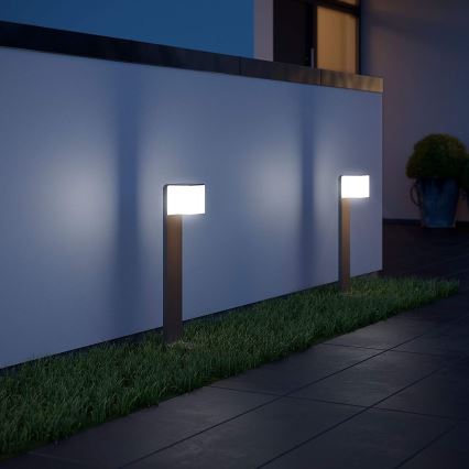 Steinel 055479 - LED Prigušiva vanjska lampa sa senzorom CUBO LED/9,5W/230V IP44 antracit