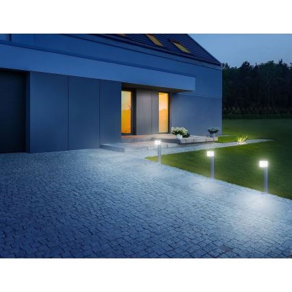 Steinel 055479 - LED Prigušiva vanjska lampa sa senzorom CUBO LED/9,5W/230V IP44 antracit