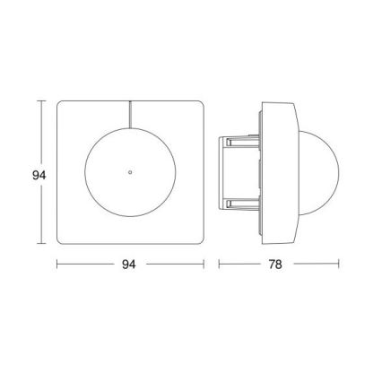 Steinel 055721 - Senzor pokreta IS 3180 COM1 230V bijela