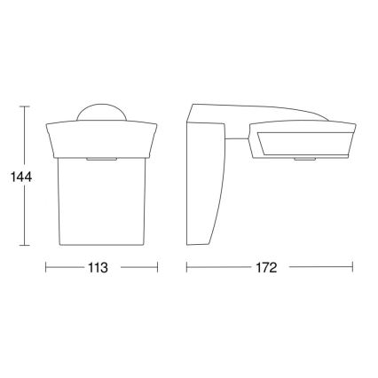 Steinel 056636 - Senzor pokreta SensIQ IP54 antracit + daljinski upravljač