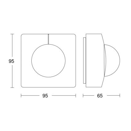 Steinel 057237 - Senzor pokreta IS 3360 DALI-2 IP54 uglast bijela