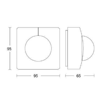 Steinel 057275 - Senzor pokreta IS 345 DALI-2 IPD IP54 uglast bijela