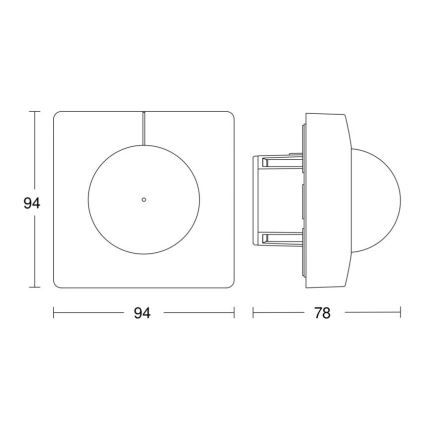 Steinel 057282 - Senzor pokreta IS 345 DALI-2 IPD uglast bijela