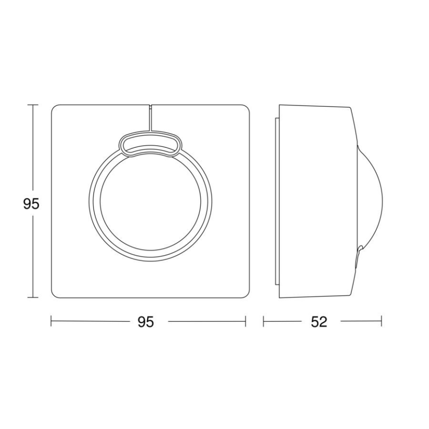 Steinel 057312 - Senzor pokreta HF 3360 DALI-2 IP54 uglast bijela