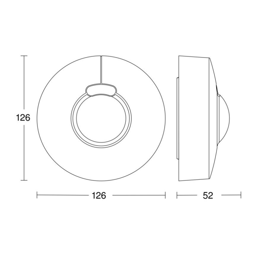 Steinel 057329 - Senzor pokreta HF 3360 DALI-2 IP54 okrugli bijela