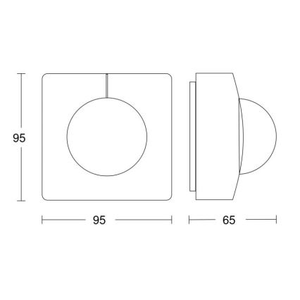Steinel 057374 - Senzor pokreta IS 3360 MX Highbay DALI-2 IP54 bijela