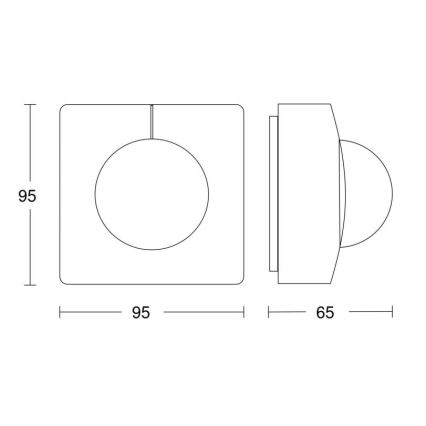 Steinel 057374 - Senzor pokreta IS 3360 MX Highbay DALI-2 IP54 bijela