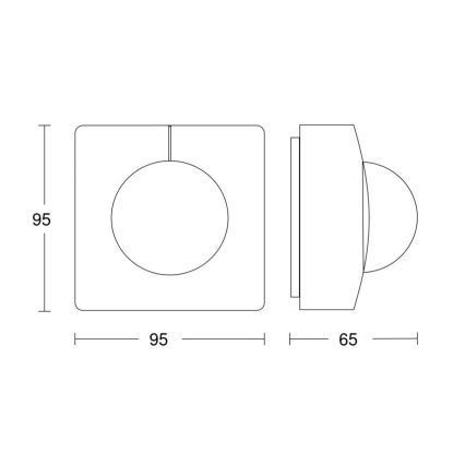 Steinel 057398 - Senzor pokreta IS 345 MX Highbay DALI-2 IP54 bijela