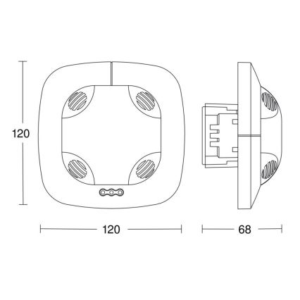 Steinel 057534 - Detektor prisutnosti US 360 DALI-2 bijela