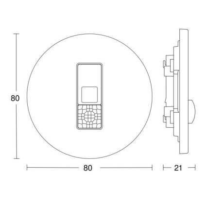 Steinel 057732 - Detektor prisutnosti IR Micro DALI-2 bijela