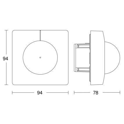 Steinel 058142 - Senzor pokreta IS 3180 V3 KNX uglast bijela