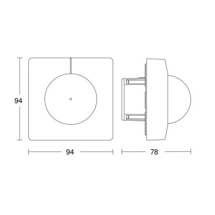 Steinel 058173 - Senzor pokreta IS 3360 KNX uglast bijela