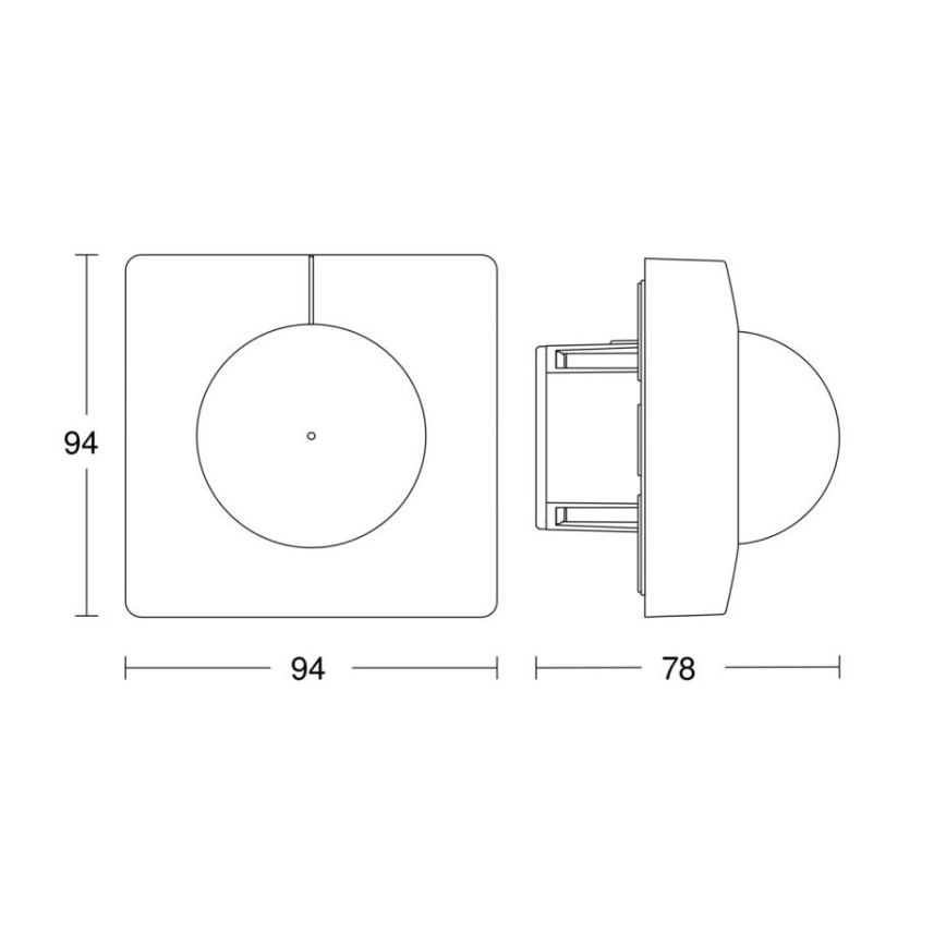Steinel 058173 - Senzor pokreta IS 3360 KNX uglast bijela