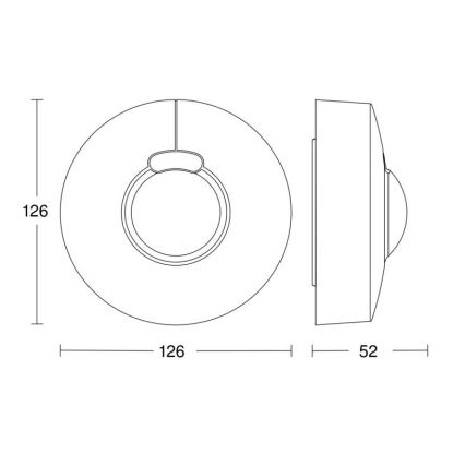 Steinel 058234 - Senzor pokreta HF 3360 V3 KNX IP54 okrugli bijela