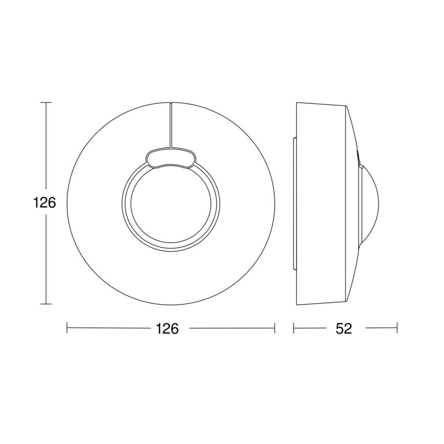 Steinel 058234 - Senzor pokreta HF 3360 V3 KNX IP54 okrugli bijela