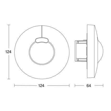 Steinel 058241 - Senzor pokreta HF 3360 V3 KNX okrugli bijela