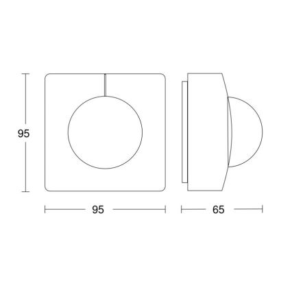 Steinel 058258 - Senzor pokreta IS 345 V3 KNX IP54 uglast bijela