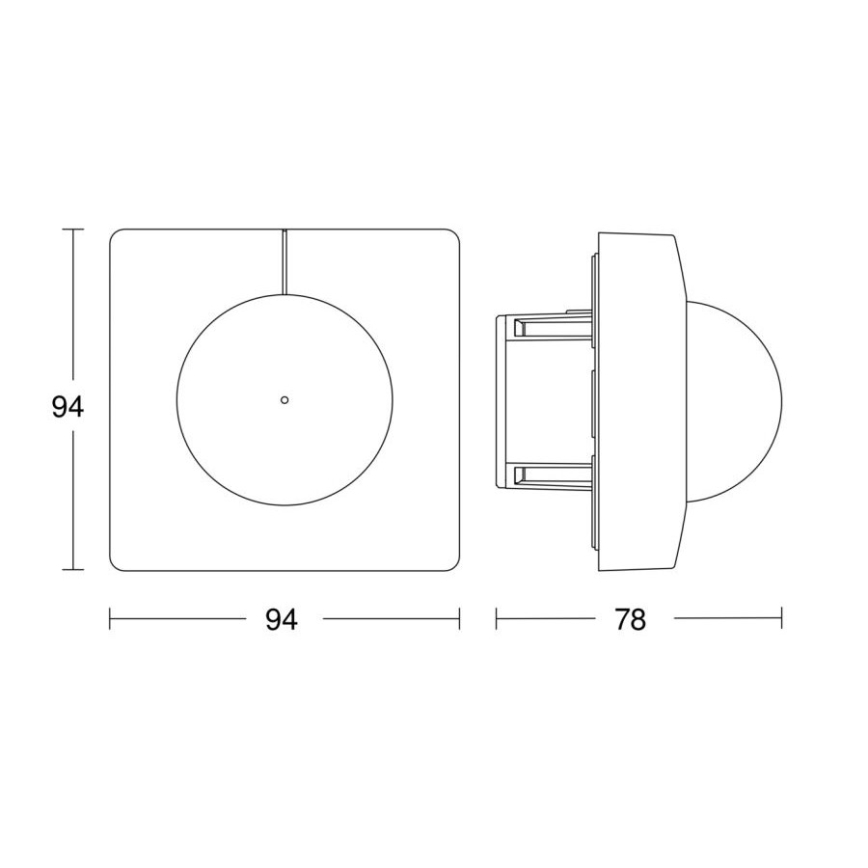 Steinel 058265 - Senzor pokreta IS 345 V3 KNX uglast bijela