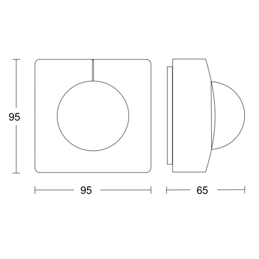 Steinel 058296 - Senzor pokreta IS 345 MX Highbay V3 KNX IP54 uglast bijela