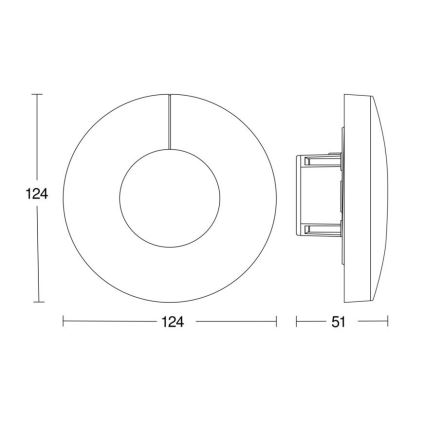 Steinel 058340 - Senzor svjetlosti Dual V3 KNX okrugli bijela