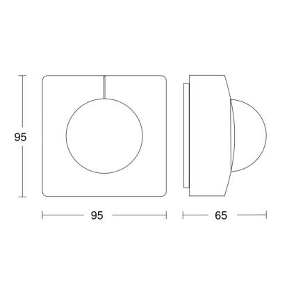 Steinel 058364 - Senzor pokreta IS 3360 MX Highbay V3 KNX IP54 uglast bijela