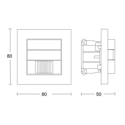 Steinel 058463 - Senzor pokreta IR 180 V3 KNX bijela