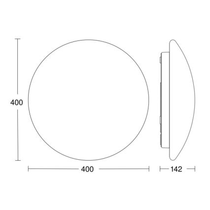 STEINEL 058593 - LED Stropna svjetiljka za kupaonicu sa senzorom RS PRO LED/20W/230V 4000K IP54