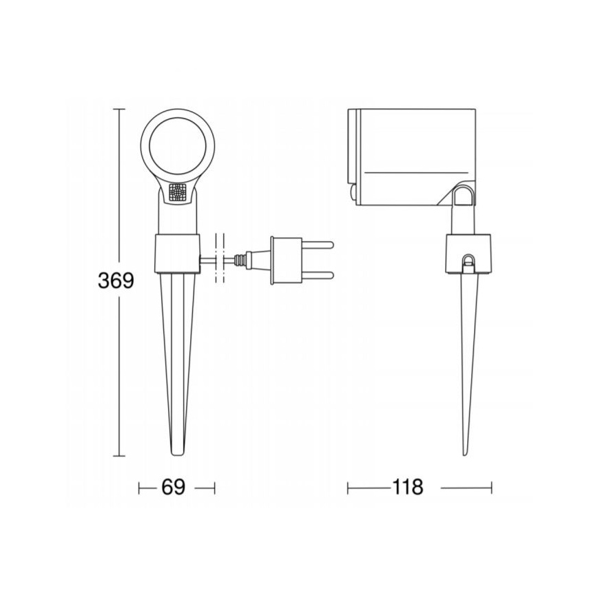 STEINEL 058685 - LED Vanjska lampa sa senzorom SPOT GARDEN 1xGU10/7W/230V IP44