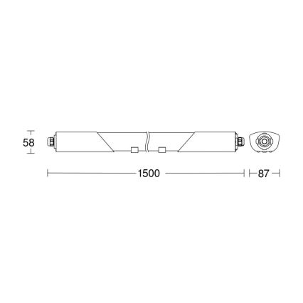 Steinel 058722 - LED Prigušiva tehnička svjetiljka RS PRO 5150 C LED/42W/230V IP65