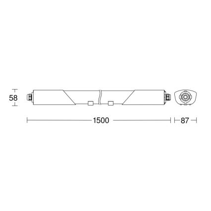 Steinel 058739 - LED Radna svjetiljka sa senzorom RS PRO 5150SC LED/42W/230V IP66