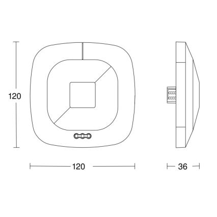 Steinel 059484 - Detektor prisutnosti HF 360 V3 KNX bijela