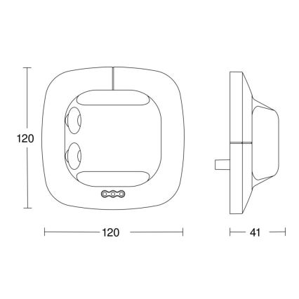 Steinel 059507 - Detektor prisutnosti Single US KNX bijela