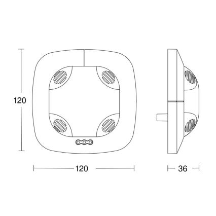 Steinel 059514 - Detektor prisutnosti US 360 KNX bijela