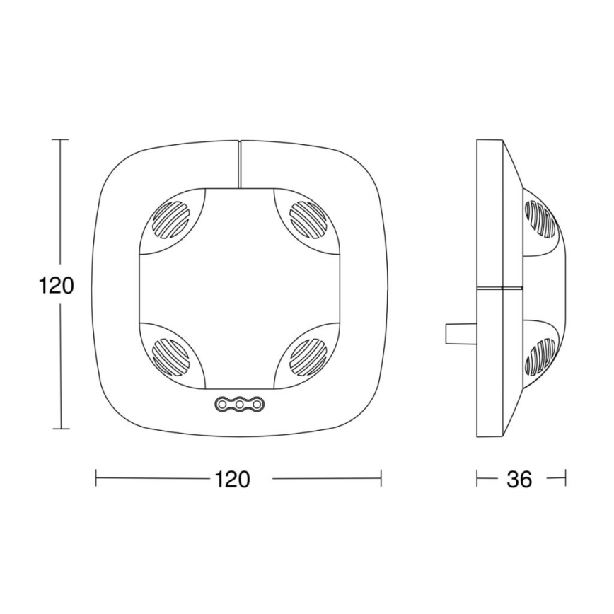Steinel 059514 - Detektor prisutnosti US 360 KNX bijela