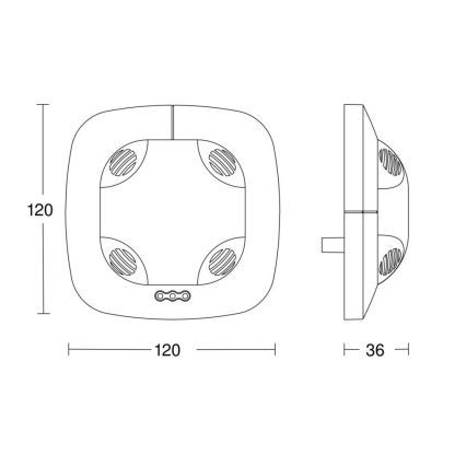 Steinel 059521 - Detektor prisutnosti DualTech KNX bijela