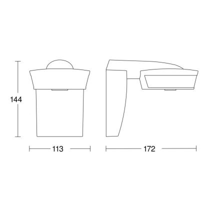 Steinel 059538 - Senzor pokreta SensIQ IP54 crna + daljinski upravljač